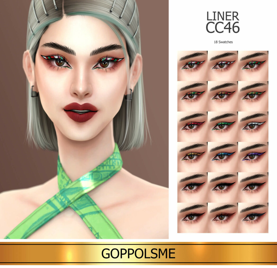 Sims 4 gpme gold liner cc46