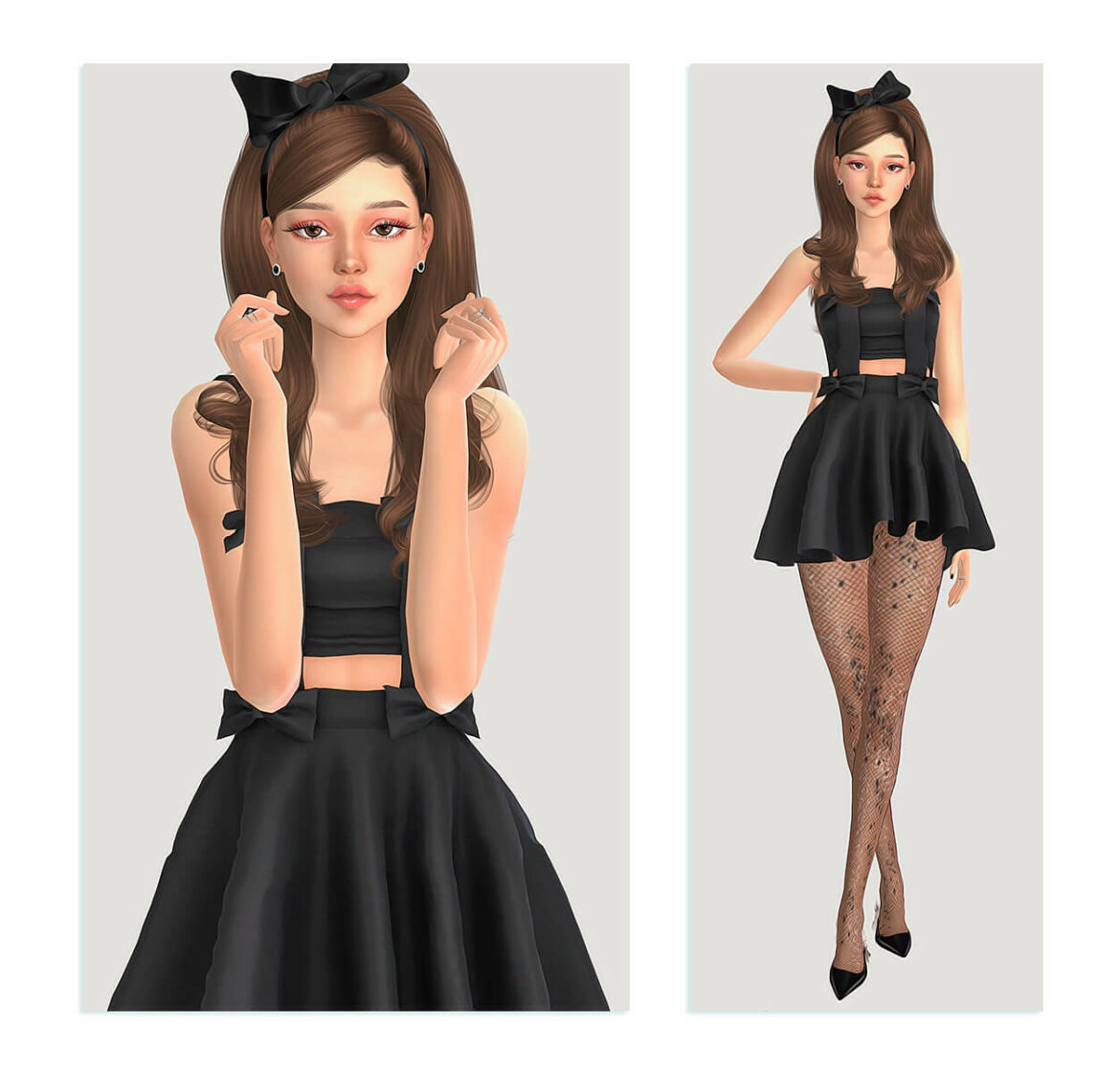 Sims 4 hair tsr bow tsr earrings tsr