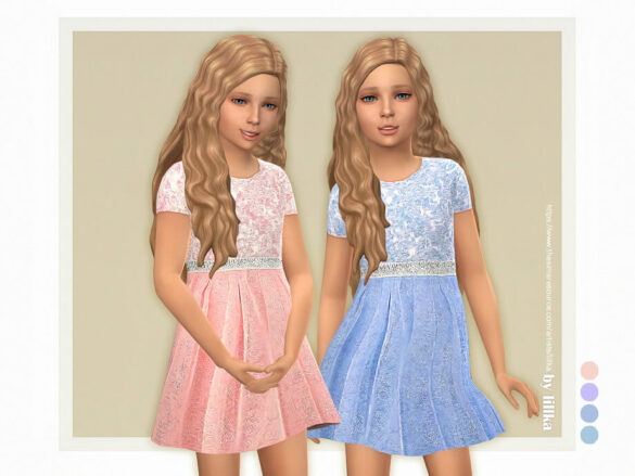 Sims 4 Hana Dress by lillka
