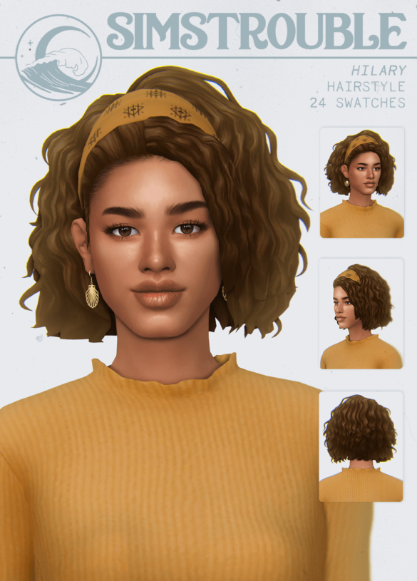 Sims 4 hilary hairstyle - The Sims Game