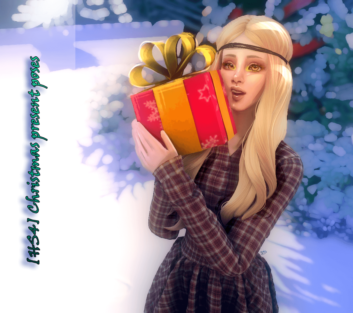 Sims 4 honeyssims4 hs4 christmas present poses