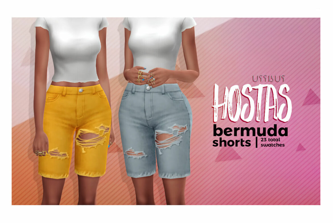 Sims 4 hostas destroyed bermuda shorts