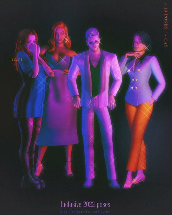 Sims 4 Inclusive 2022 poses |Pose Pack & CAS|