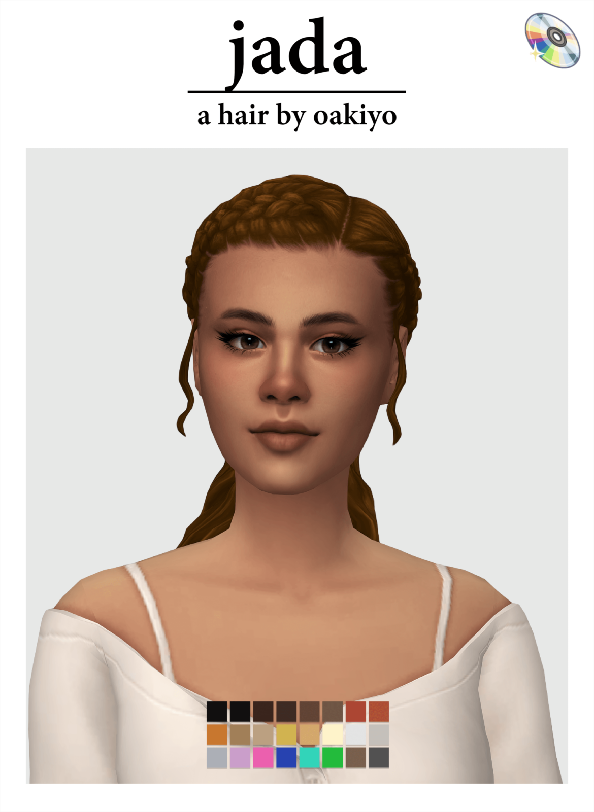 Sims 4 jada hair