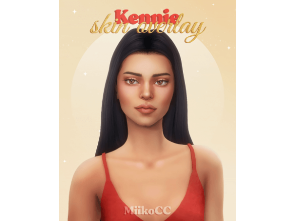 Sims 4 Kennie skin overlay by Miiko
