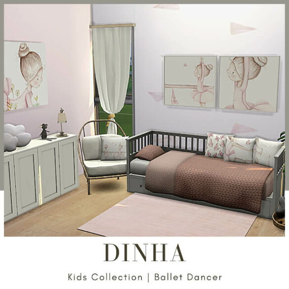 Sims 4 Kids Collection: Ballet Dancer at Dinha Gamer