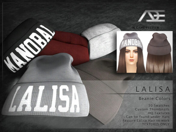 Lalisa Beanie Colors Textures Only by Ade_Darma