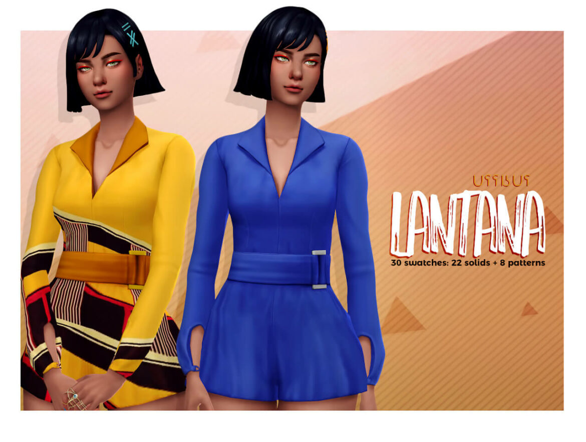 Sims 4 lantana belted romper suns out