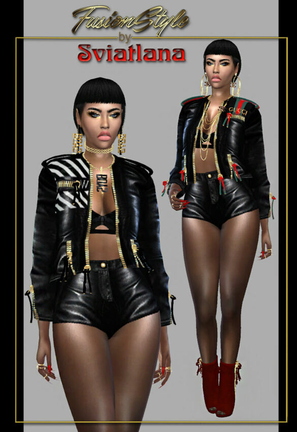 Sims 4 leather jacket accessory new mesh