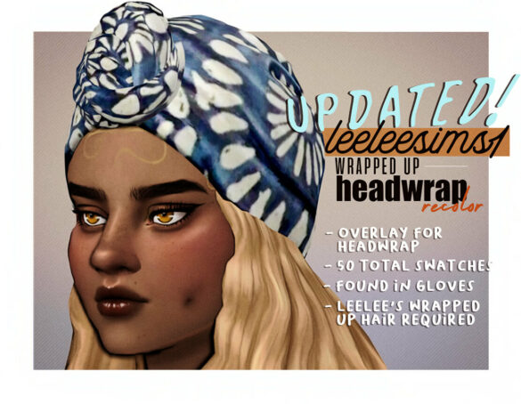 Sims 4 leeleesims1s head wrap