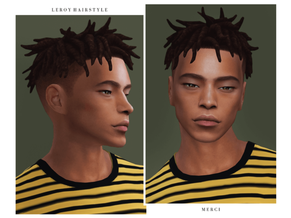 Sims 4 leroy hairstyle new maxis match hairstyle