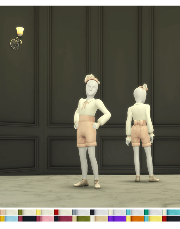 Sims 4 little lady of suit hat 20 color