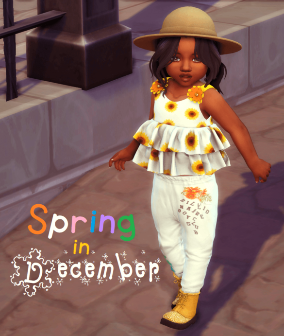 Sims 4 lookbook 555 spring in december clothing