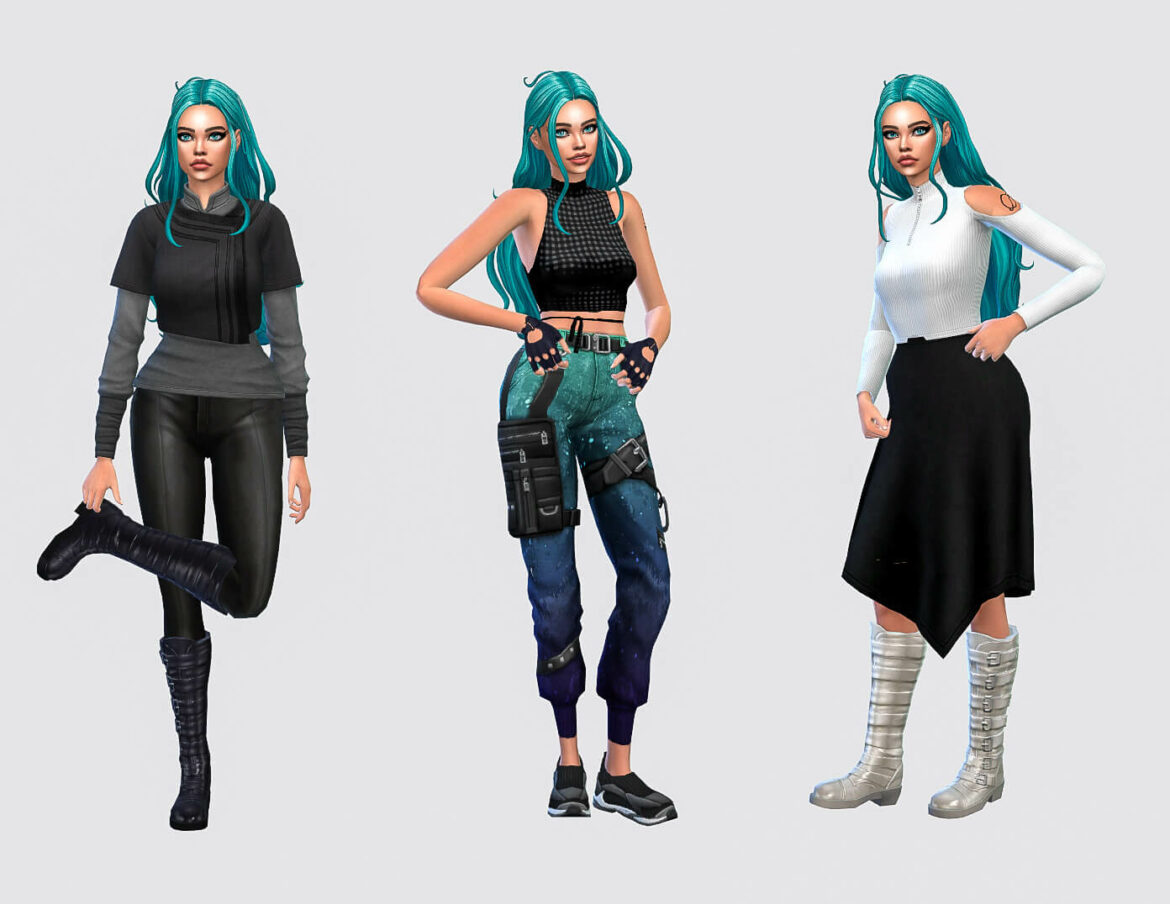 Sims 4 𝙸𝚗𝚝𝚘 𝚝𝚑𝚎 𝙵𝚞𝚝𝚞𝚛𝚎 lookbook - The Sims Game