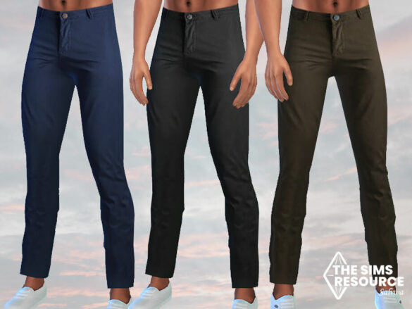 Sims 4 Men Basic Trouser Pants by Saliwa at TSR