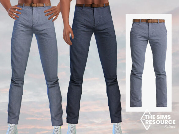 Sims 4 Men Structured Chino Pants by Saliwa at TSR