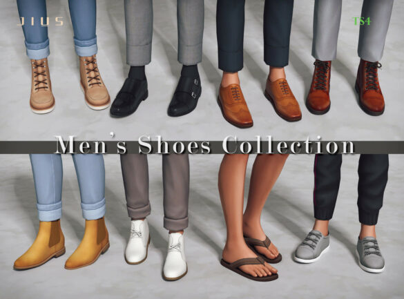 Sims 4 mens shoes collection part 1 jius monk