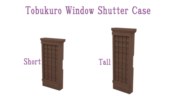 Sims 4 my neighbor totoro tobukuro window shutter case