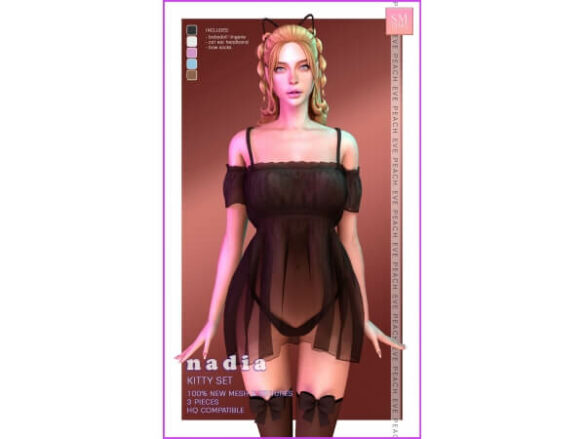Sims 4 Nadia Kitty Set