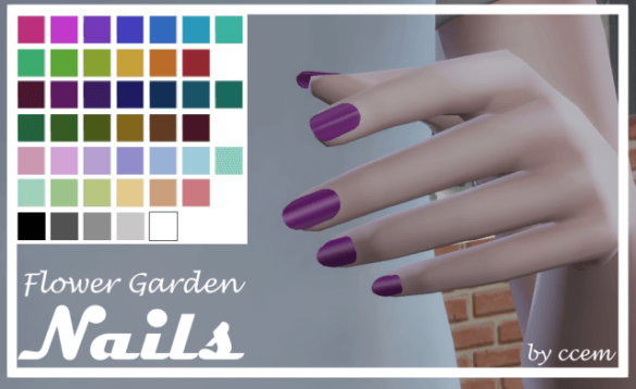 Sims 4 nail set