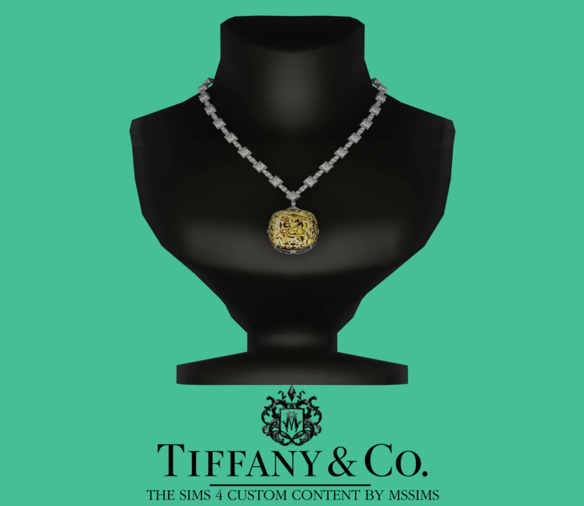 Sims 4 NECKELACE AND EARRING SET at MSSIMS