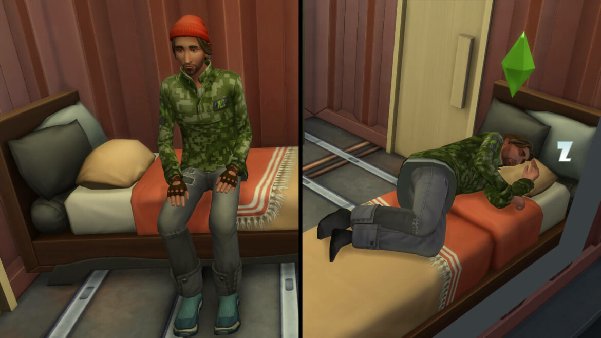 Sims 4 No Accessories and Makeup Sleeping