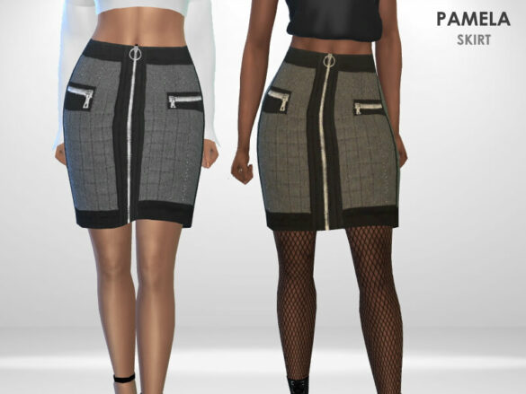 Sims 4 Pamela Skirt by Puresim at TSR
