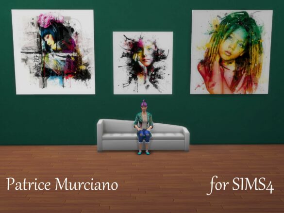 Sims 4 Patrice Murciano Artwork – Wall paintings
