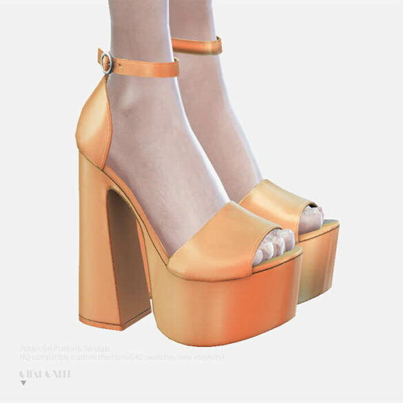 Sims 4 Poster Grl Platform Sandals at Charonlee