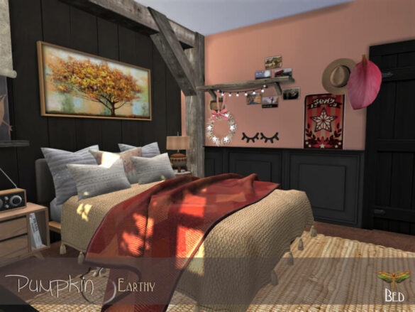 Sims 4 Pumpkin Purple – Bedroom by fredbrenny