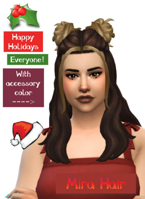 Sims 4 Ravensim Mira Hair