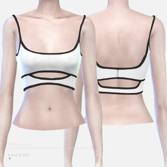 Sims 4 Ribbing Crop Top at Charonlee