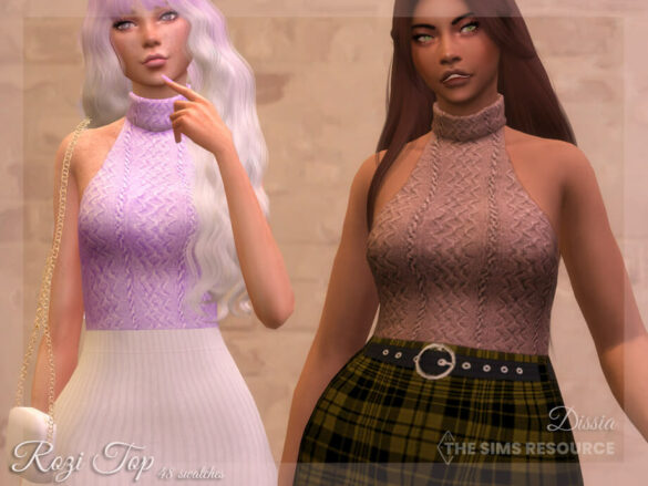 Sims 4 Rozi Top by Dissia