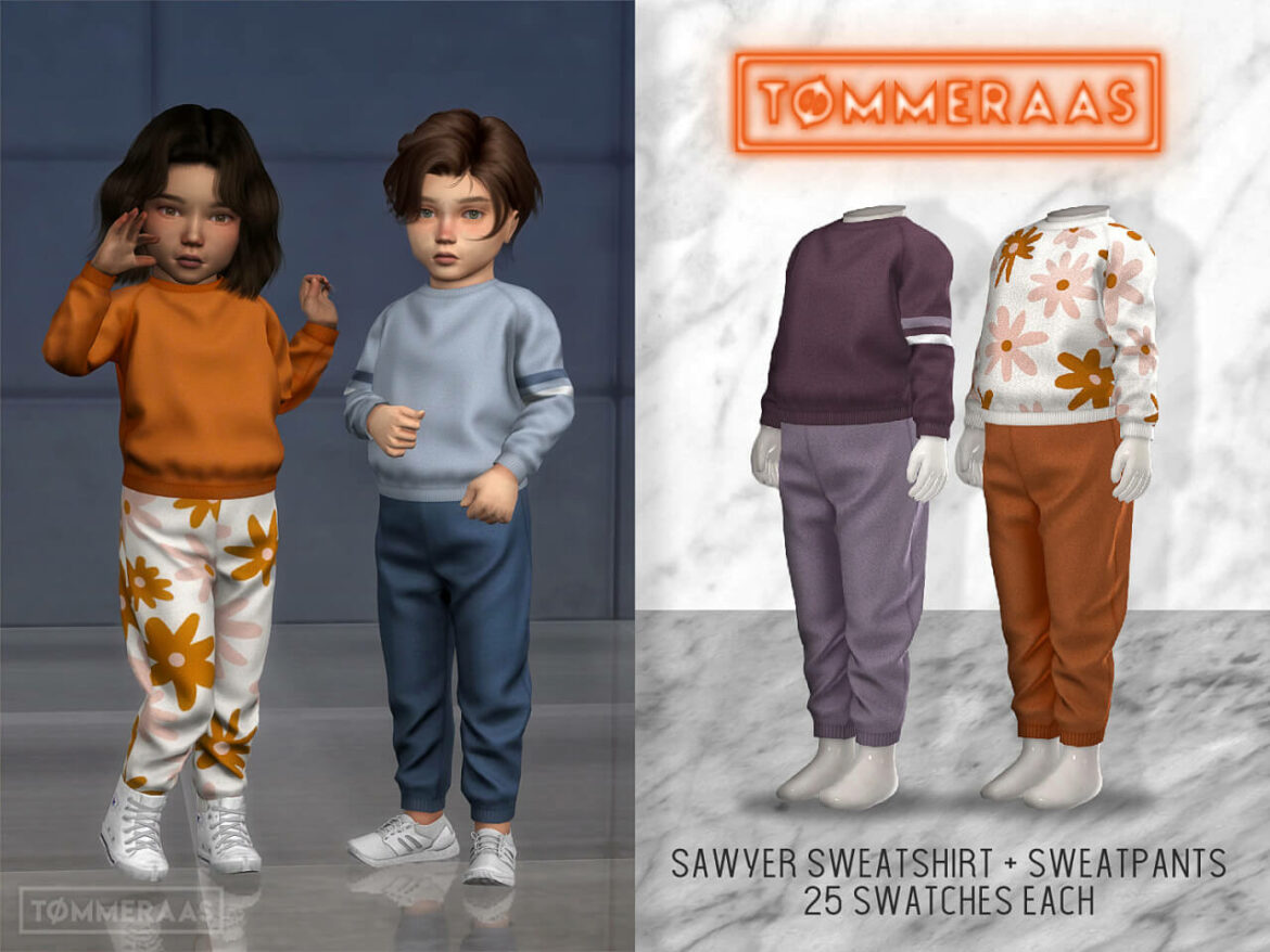 Sims 4 Sawyer Sweatshirt Sawyer Sweatpants 22