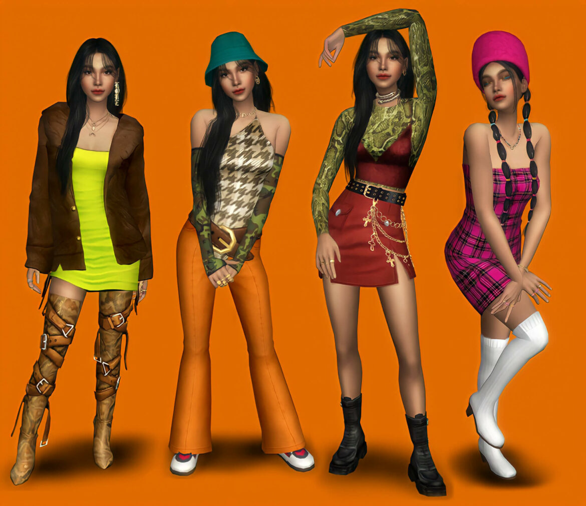 Sims 4 seasonal color lookbook deep earthdeep autumn x