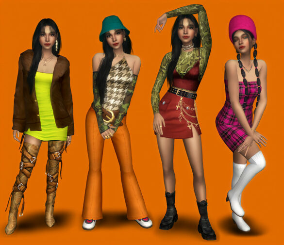 Sims 4 seasonal color lookbook deep earthdeep autumn x