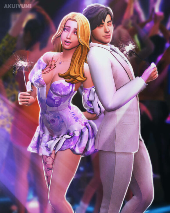 Sims 4 see you next year poses honeyssims4 x