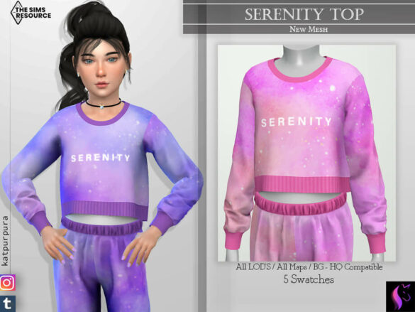 Sims 4 Serenity Top by KaTPurpura