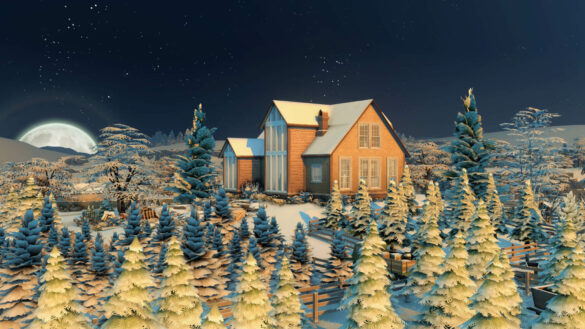 Sims 4 snowfalls tree farm residential
