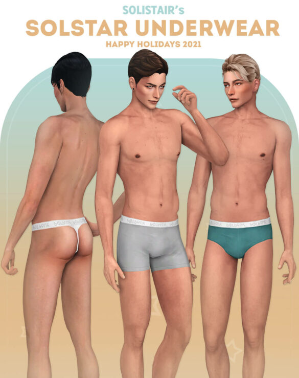 Sims 4 solstar underwear for men