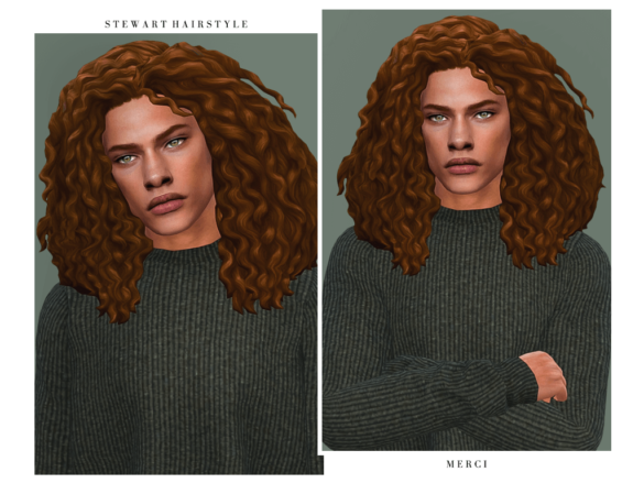 Sims 4 stewart hairstyle 24 ea colours for male