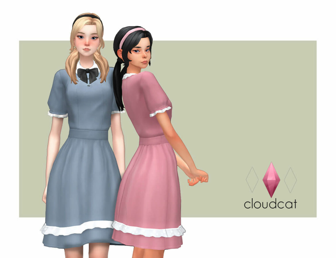 Sims 4 tea time Dress Hair Headband