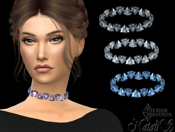 Sims 4 Trillion cut statemen choker by NataliS at TSR