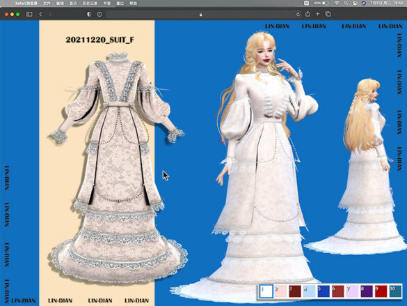 Sims 4 Vintage Dress by LIN_DIAN at TSR