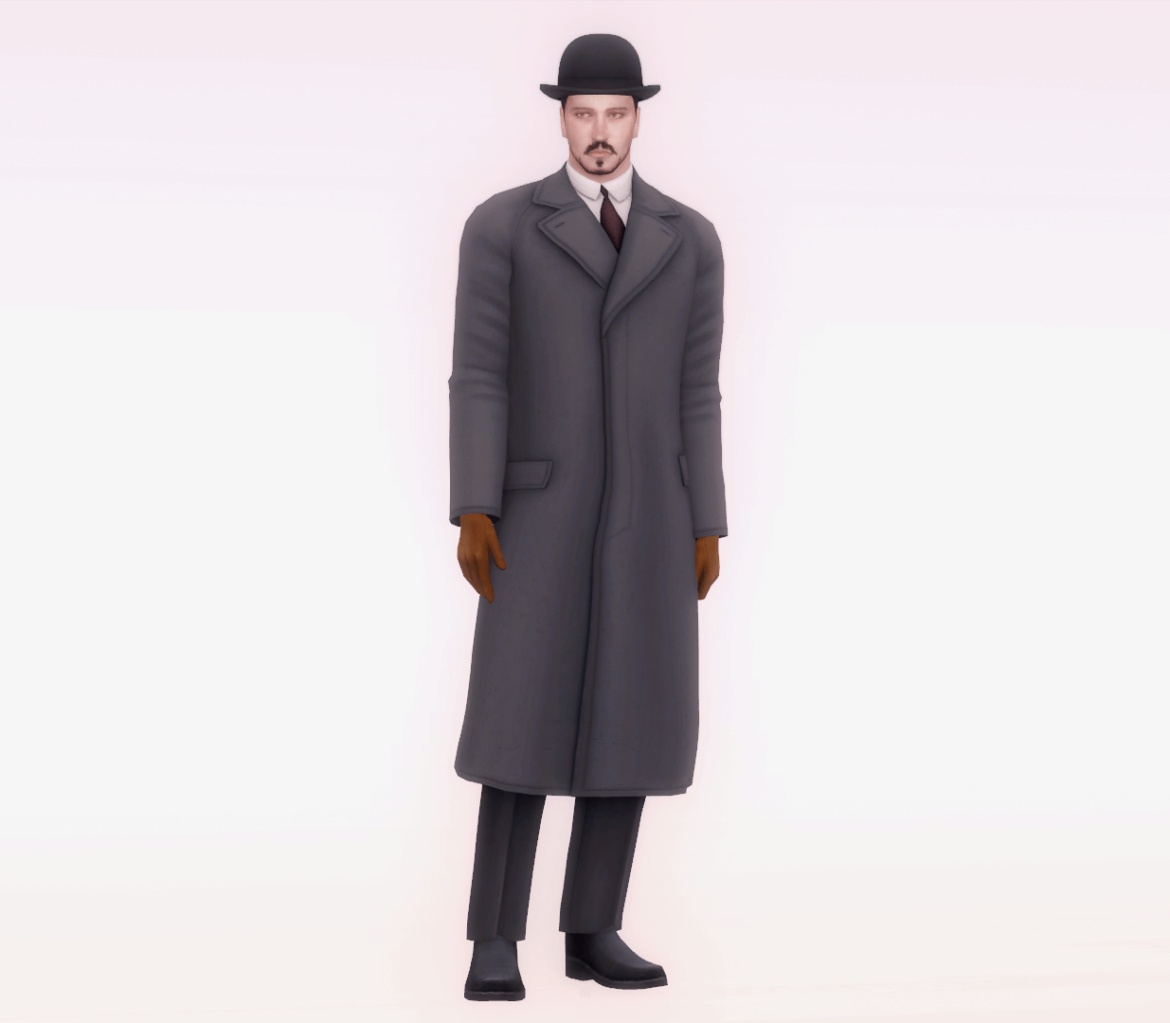 Sims 4 wip coat and hat