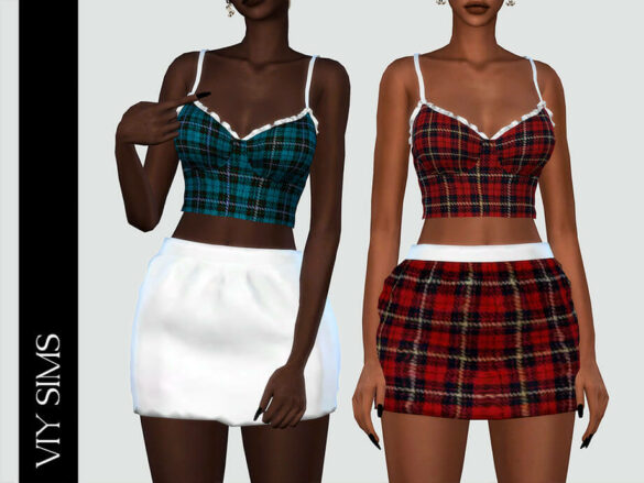 Sims 4 XMas Collection – Top by Viy Sims at TSR