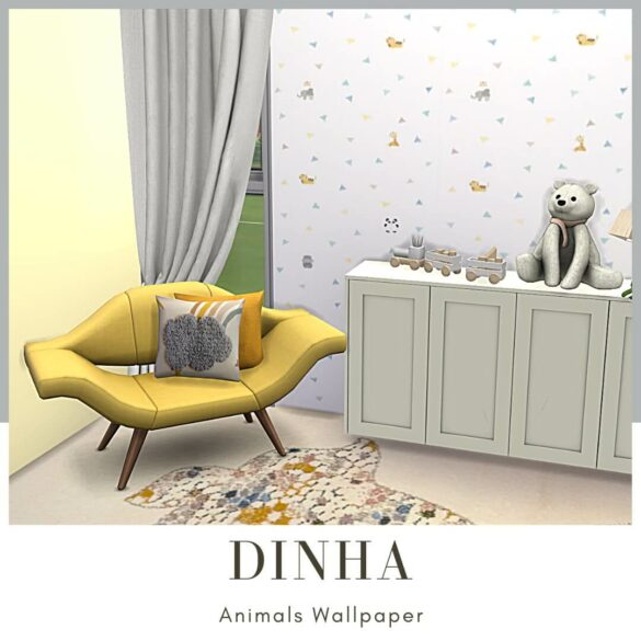 Animals Wallpaper with Matching Walls at Dinha Gamer