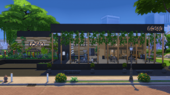 Sims 4 Botanique Restaurant (no cc)