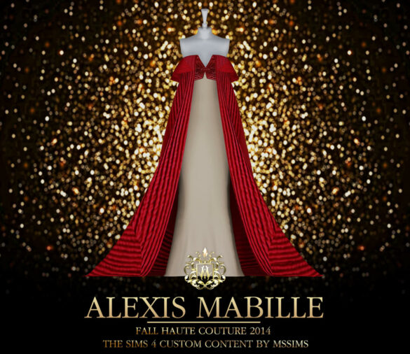 Sims 4 FALL HAUTE COUTURE 2014 GOWN at MSSIMS