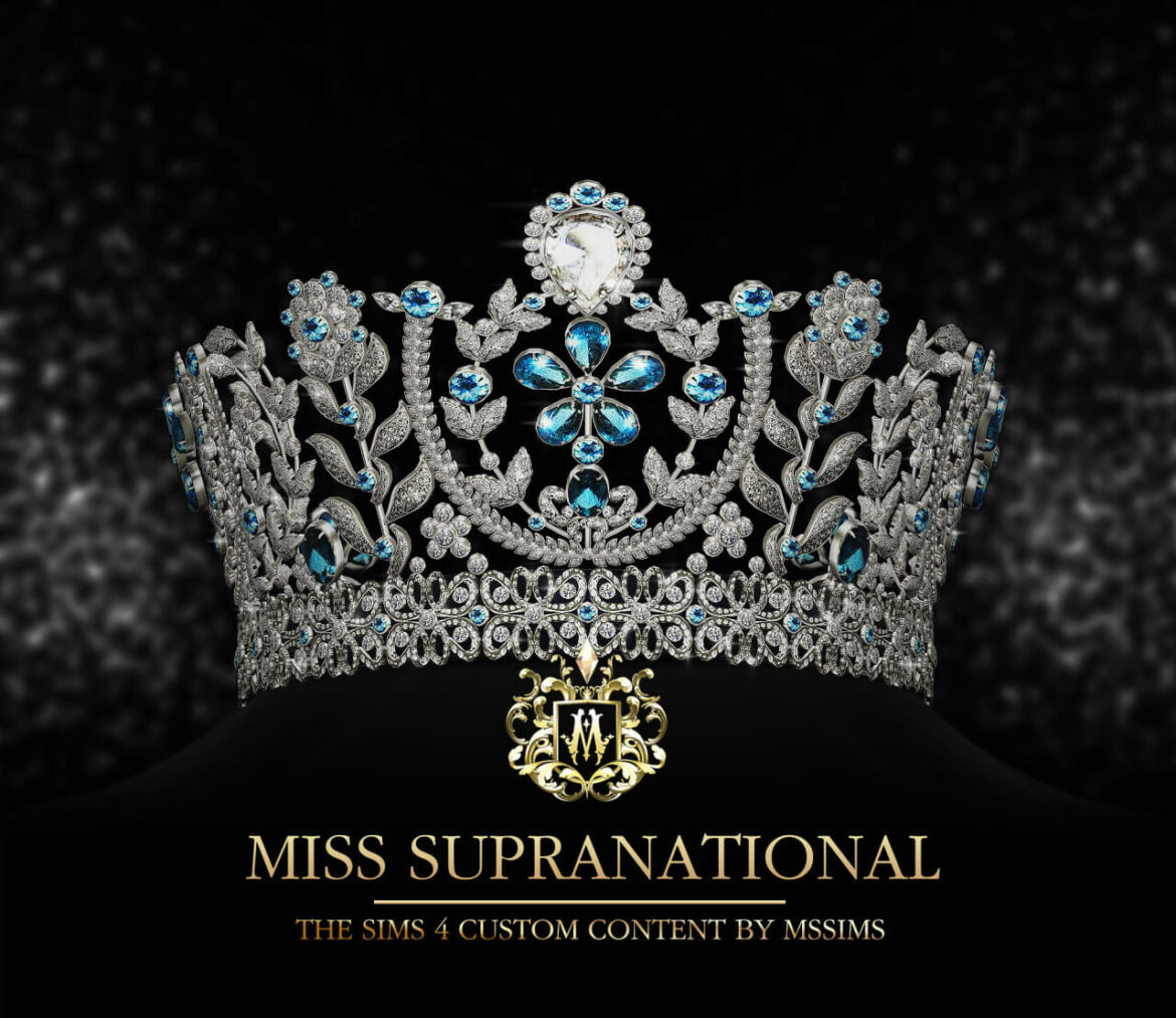Sims 4 MISS SUPRANATIONAL CROWN by MSSIMS